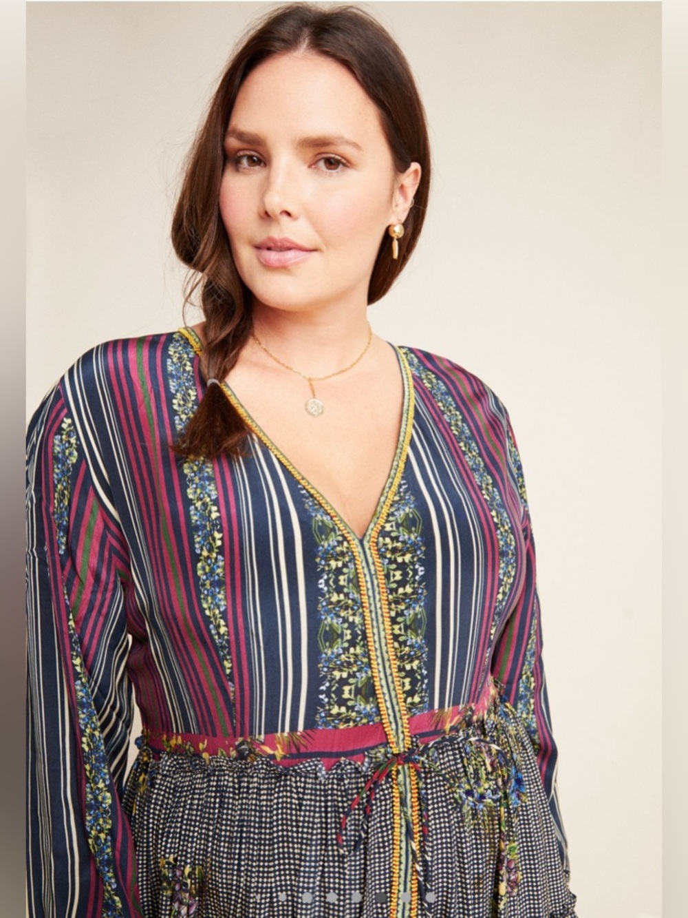 NWOT Anthropologie Tatiana Tiered Maxi Dress // Size 18W - Picture 3 of 4